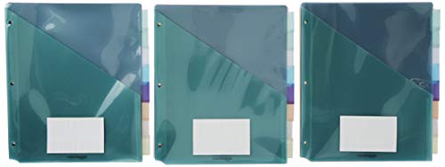 Modern Basics Tab Dividers for 3 Ring Binder, Two Pocket, Letter Set