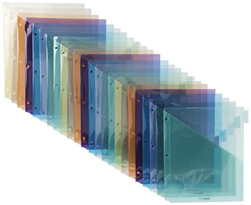 Modern Basics Tab Dividers for 3 Ring Binder, Two Pocket, Letter Set