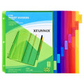 Eco-Friendly 8-Tab Binder Dividers - Index Pockets Divider for 3 for Daily Use