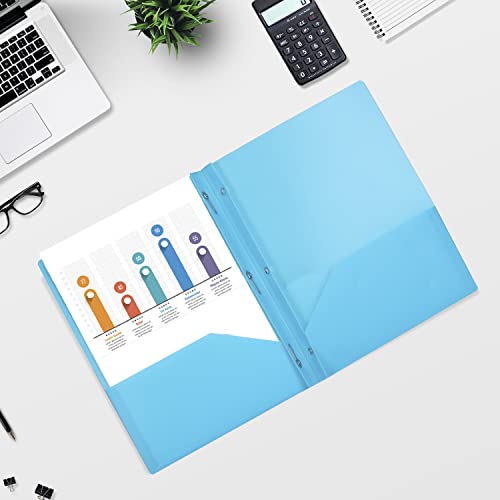 Mr. Pen- Plastic Folders with Pockets and for Daily Use