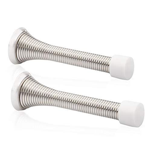 2 Pack Spring Door Stopper Brushed Satin Nickel- Collection