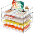luxury YKLSLH 4 Trays Paper Organizer Letter Tray - Acrylic Desk